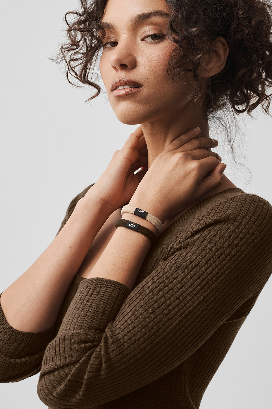 Untangled Hair Tie (6-Pack) - Beige/Espresso--1