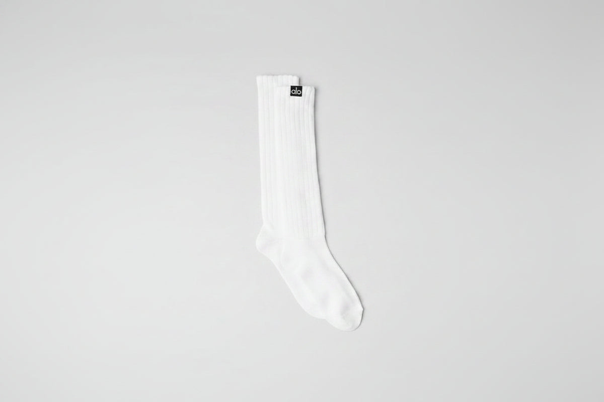 Unisex Scrunch Sock - White--0