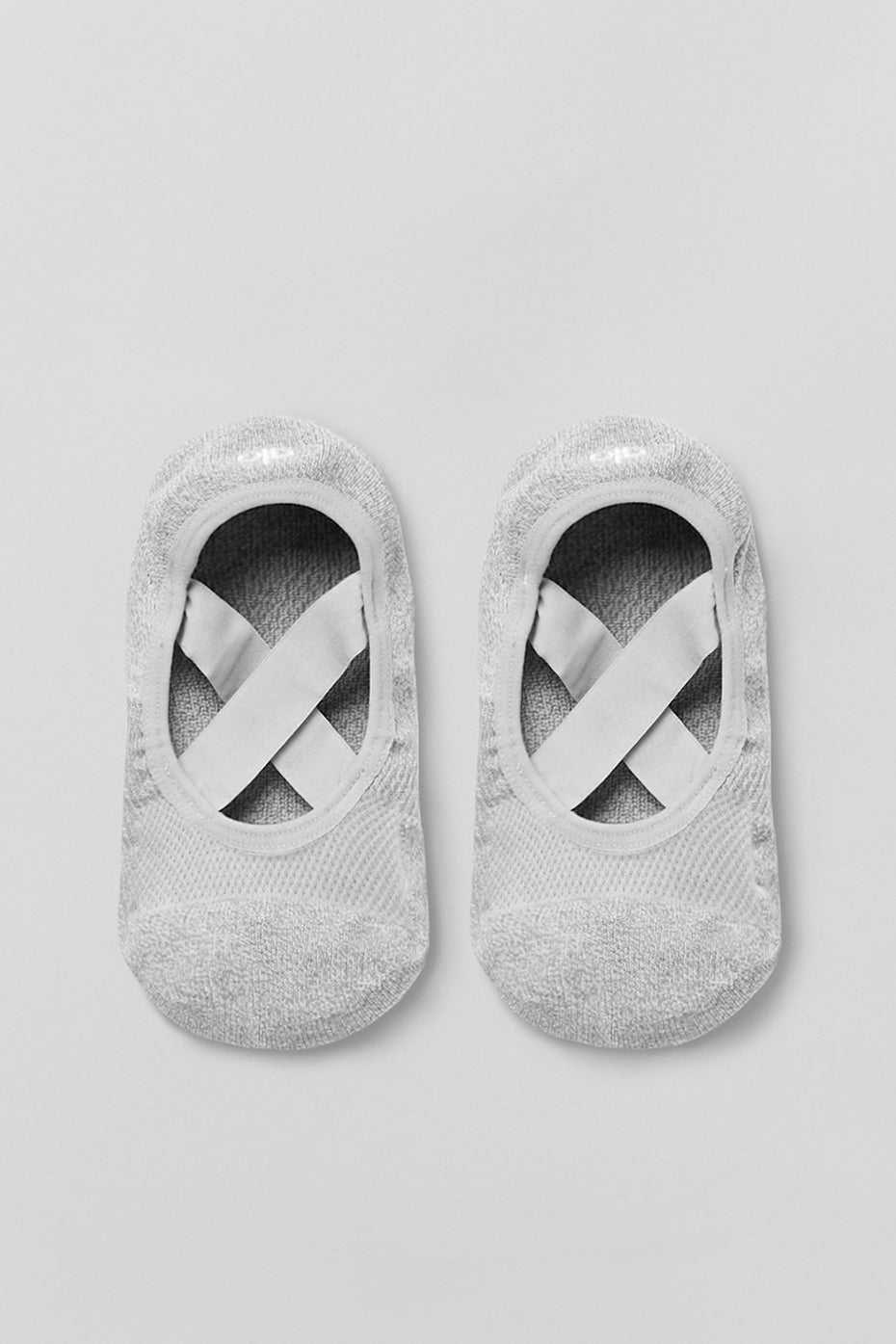 Women's Pivot Barre Sock - Athletic Heather Grey--0