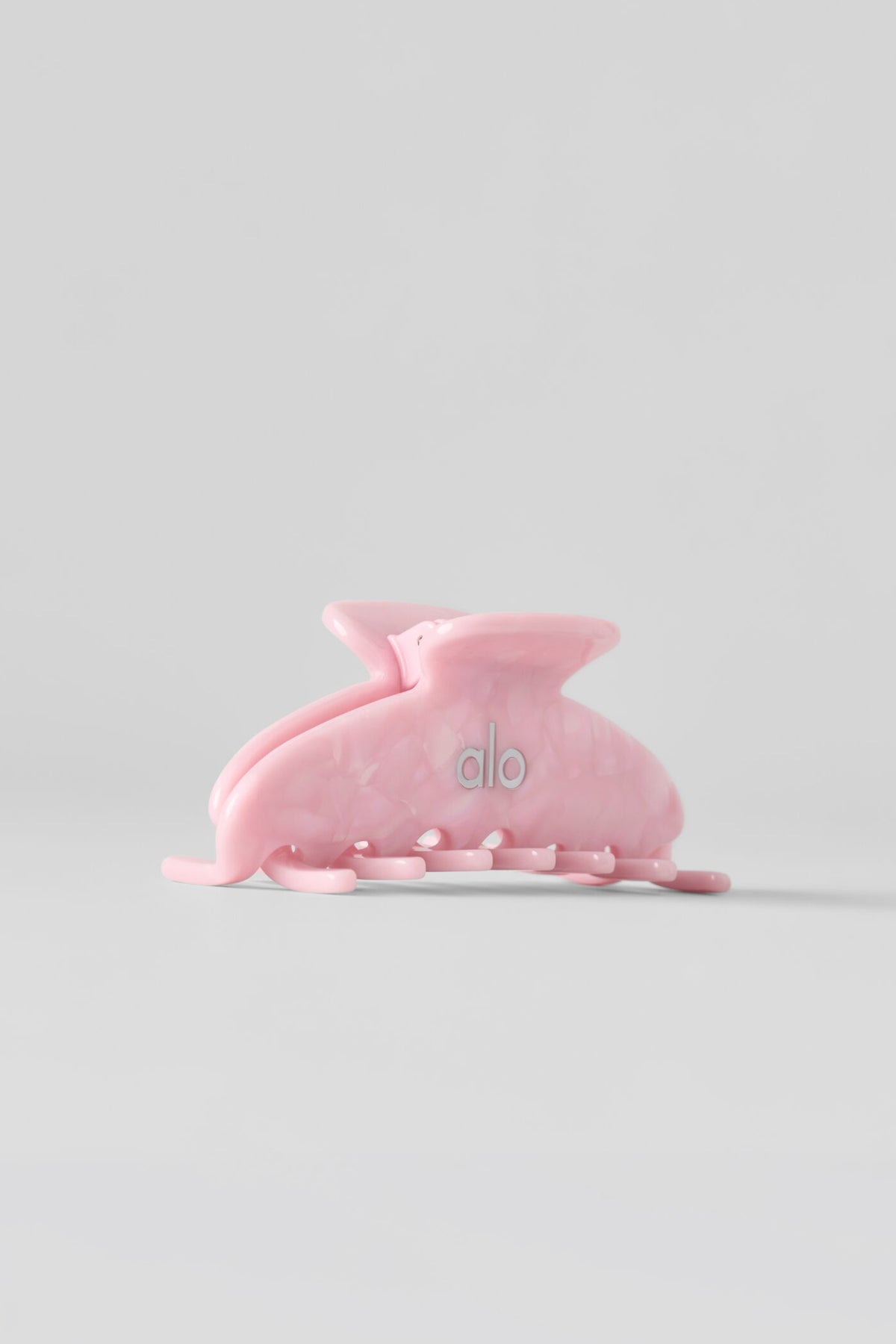 90's Claw Clip - Pink Marshmallow Shell--1