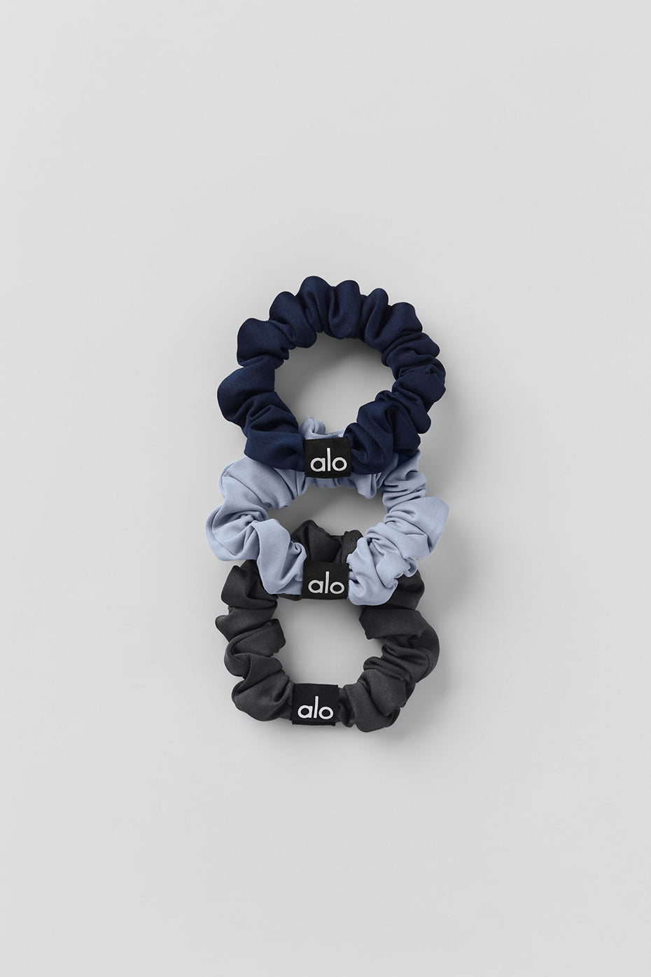 Fresh Mini Scrunchie 3-Pack - Winter Frost/Navy/Anthracite--0