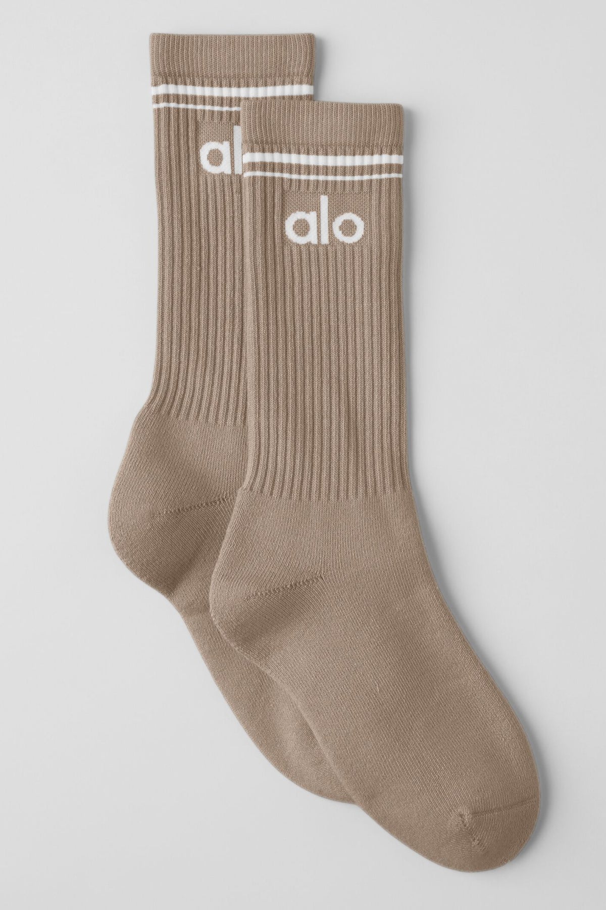 Unisex Throwback Sock - Gravel/White--0