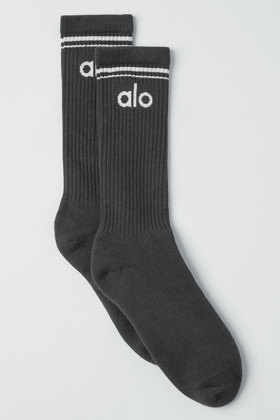 Unisex Throwback Sock - Anthracite/White--0