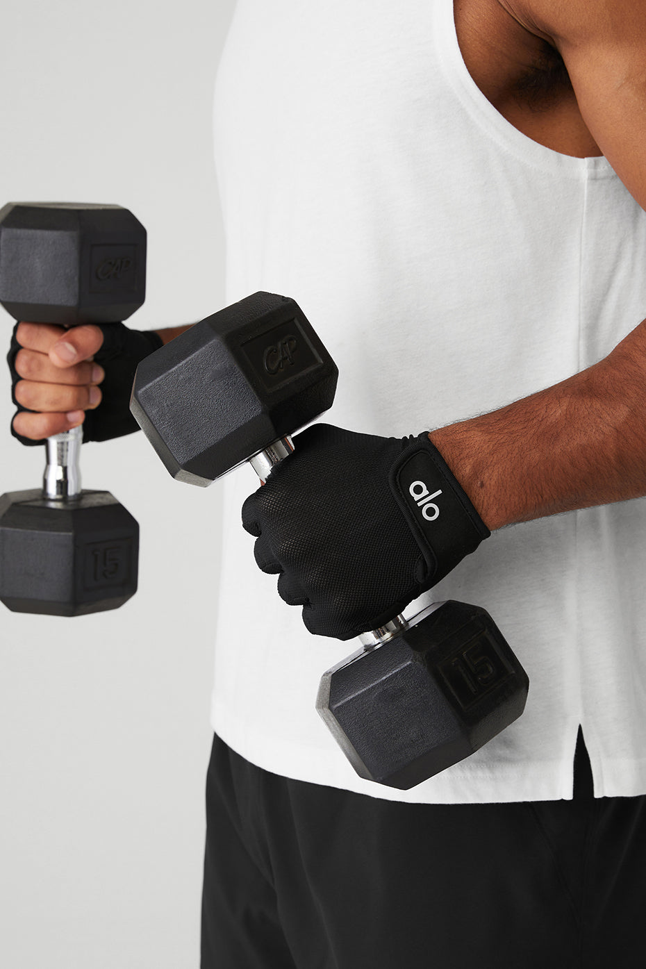 Power Moves Workout Gloves - Black--1