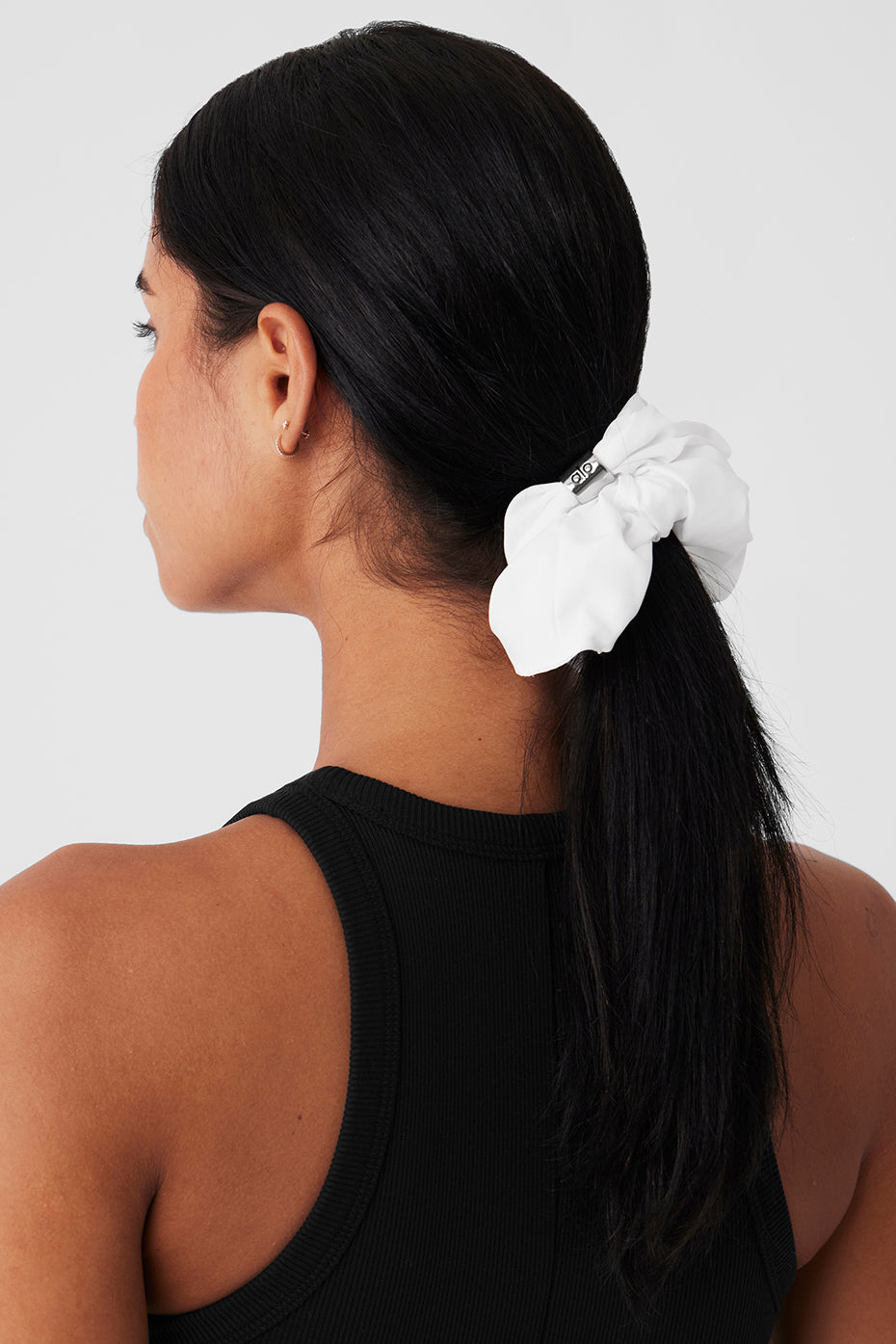 Bead It Oversized Scrunchie - White--1