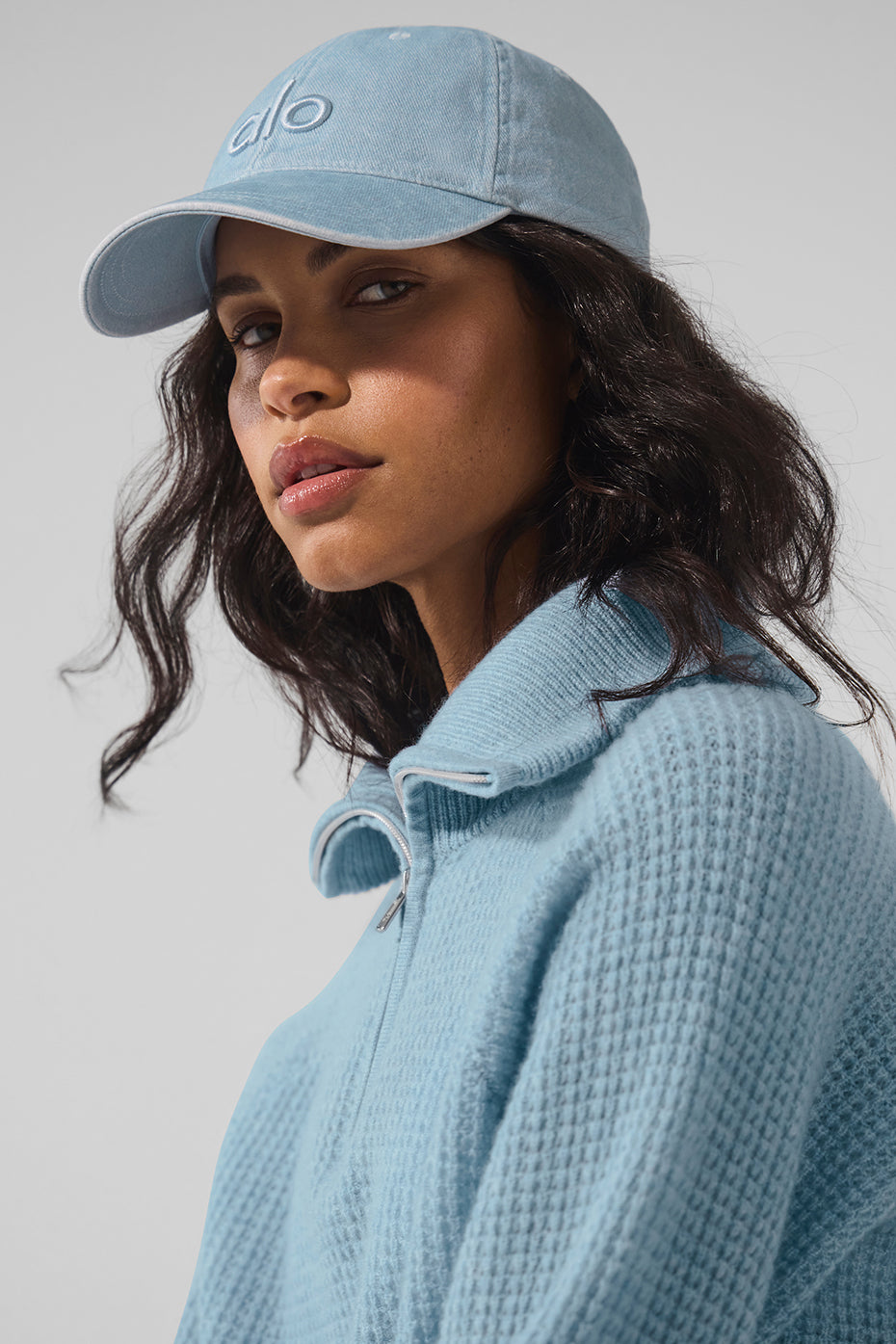 Washed Off-Duty Cap - Light Denim--0