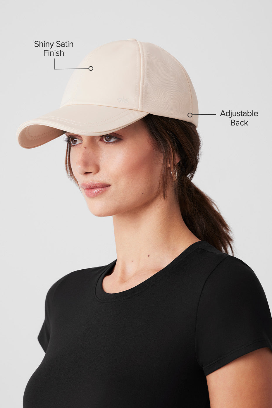 Satin Off-Duty Cap - Creme--1