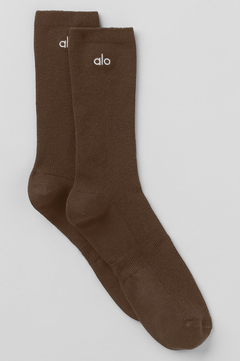 Unisex Half-Crew Understated Sock - Espresso--0