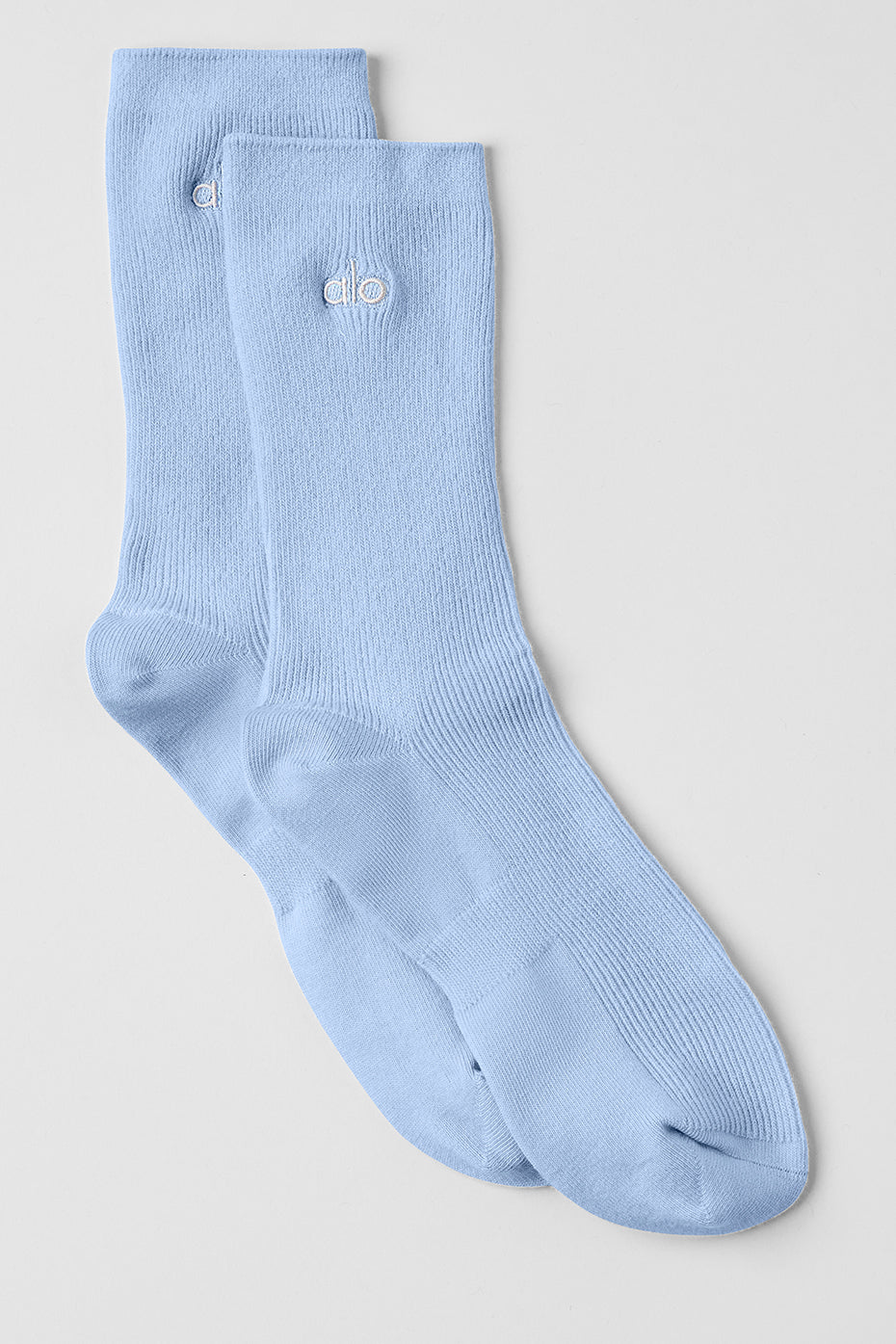 Unisex Half-Crew Understated Sock - Seashell Blue--0