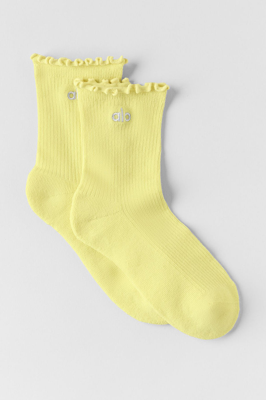 Women's Lettuce Edge Sock - Sunshine--0