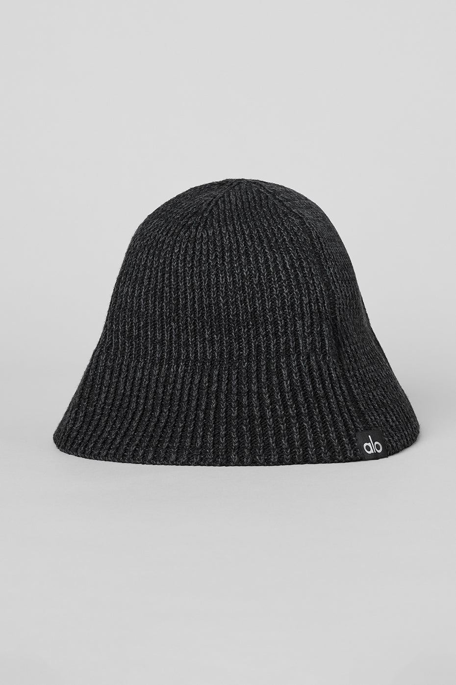 Denim Knit Cloche - Black/Anthracite--1
