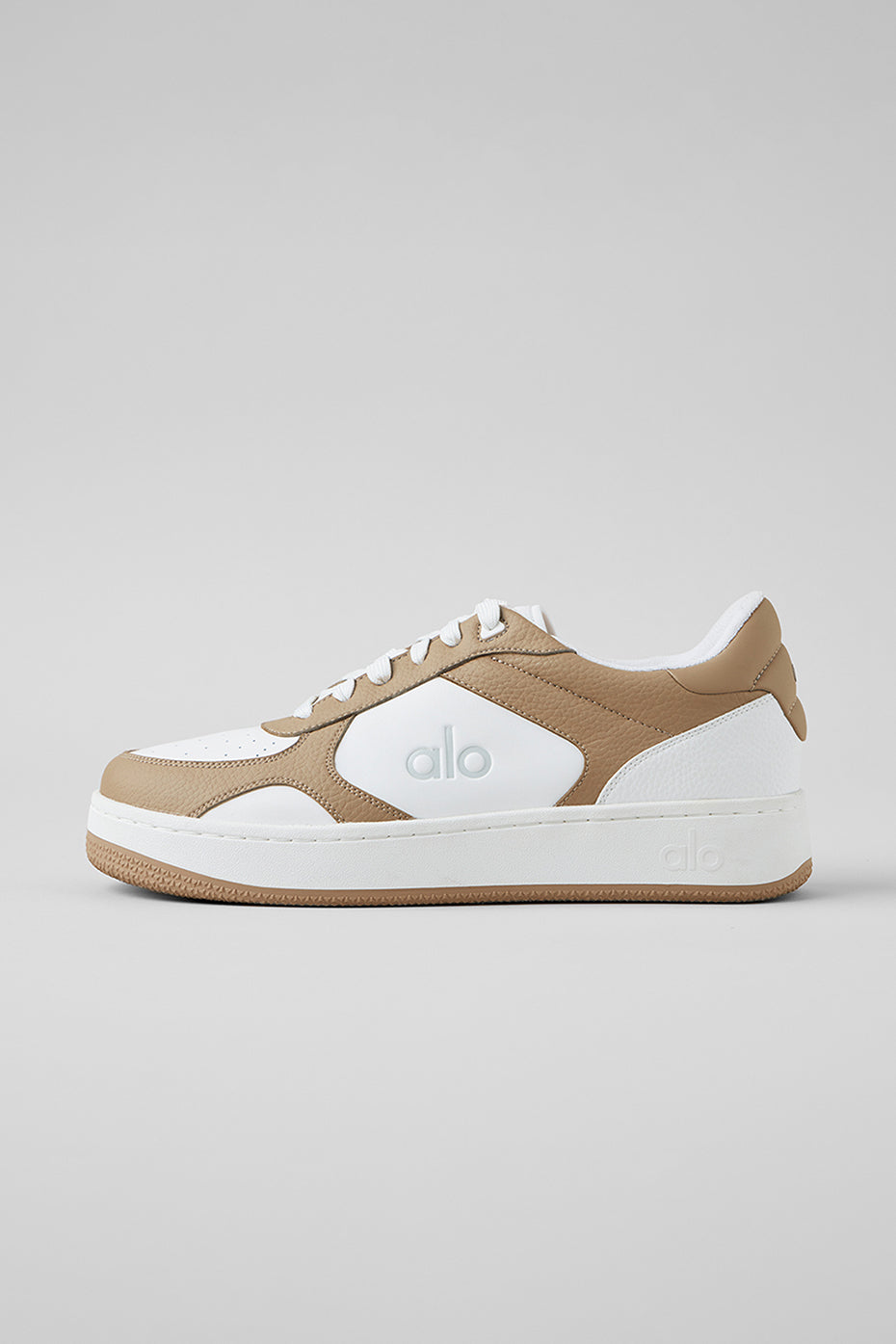 ALO Recovery Mode Sneaker (Unisex) - Gravel/White--0