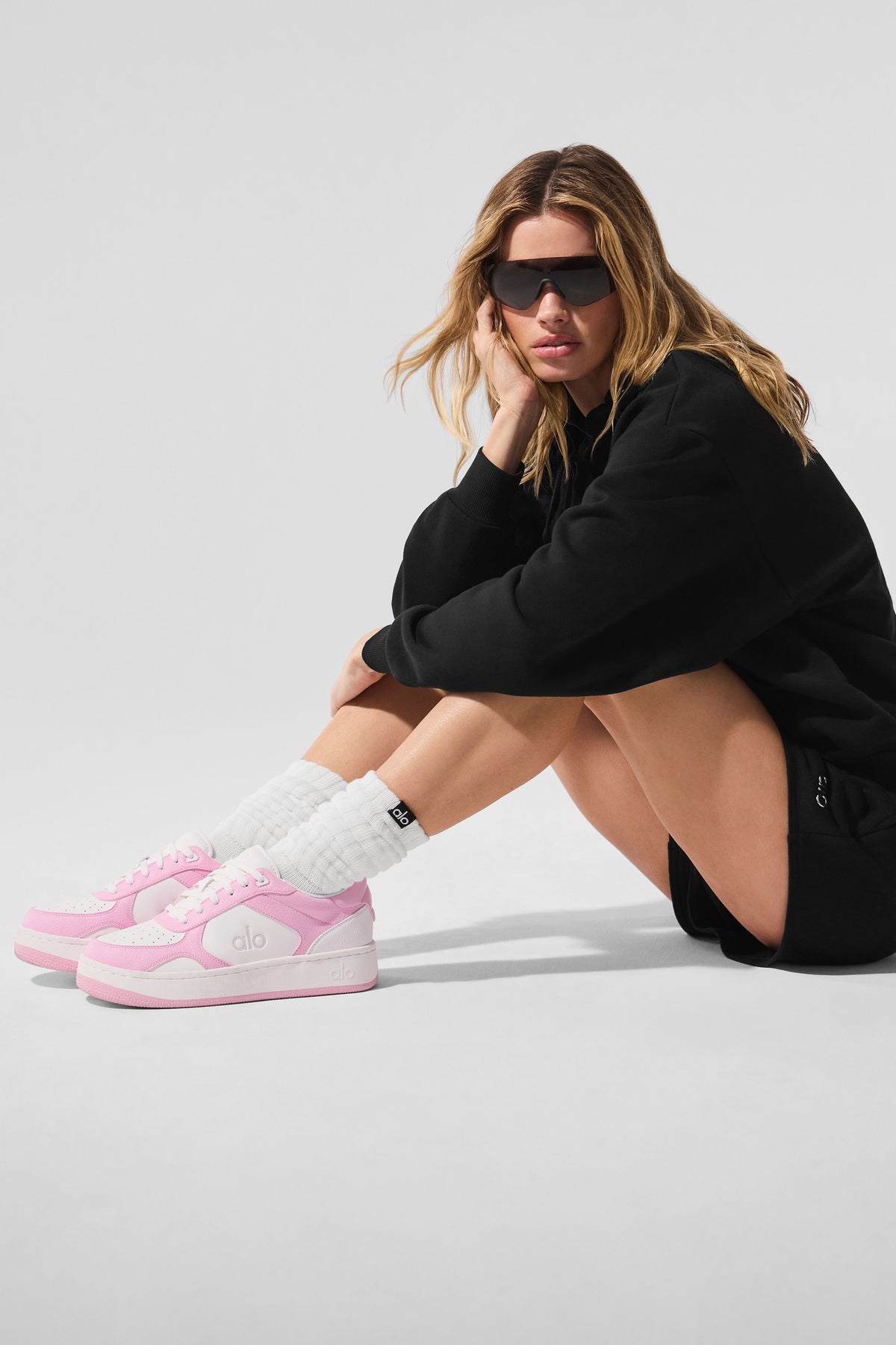 ALO Recovery Mode Sneaker (Unisex) - Pink/White--1