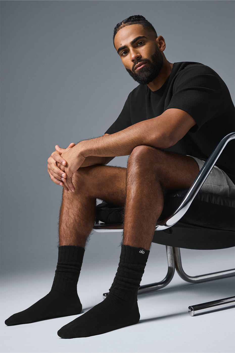 Unisex Scrunch Sock - Black--1