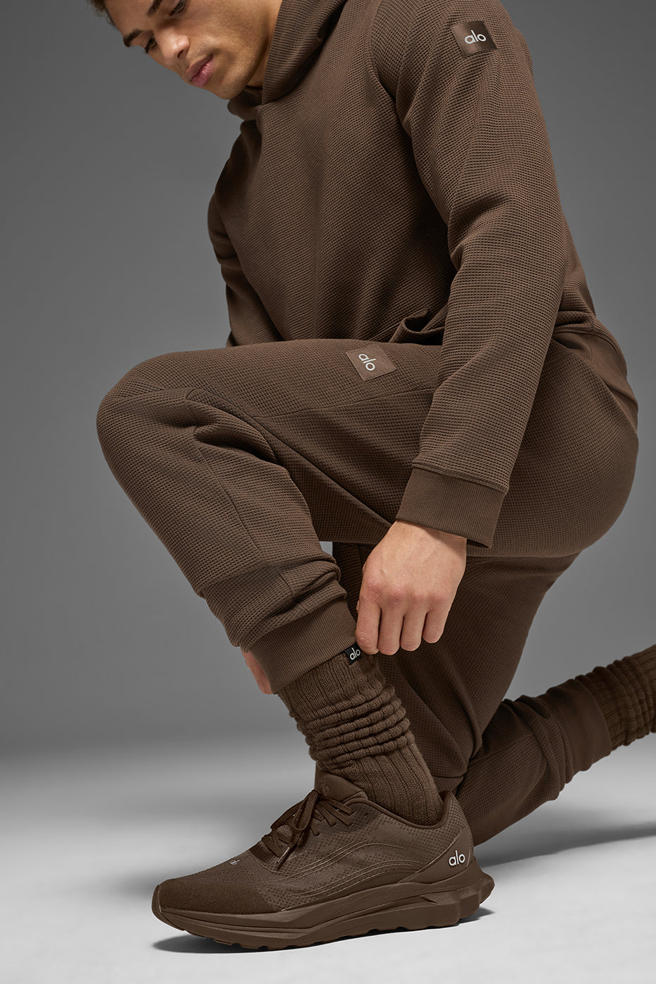 Unisex Scrunch Sock - Espresso--2