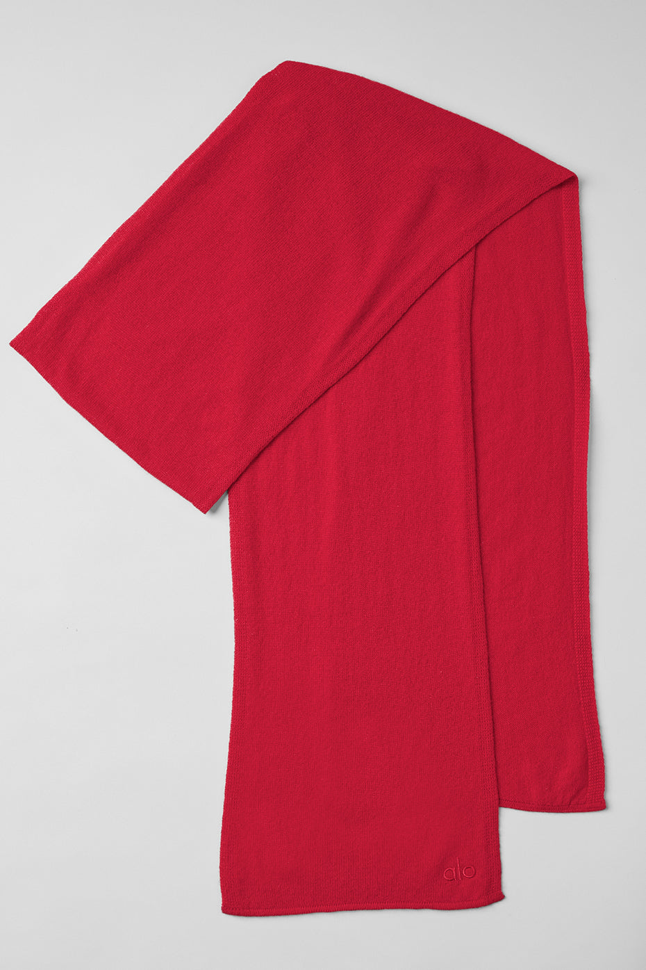 Cashmere Light Frosted Scarf - Red Ribbon--1