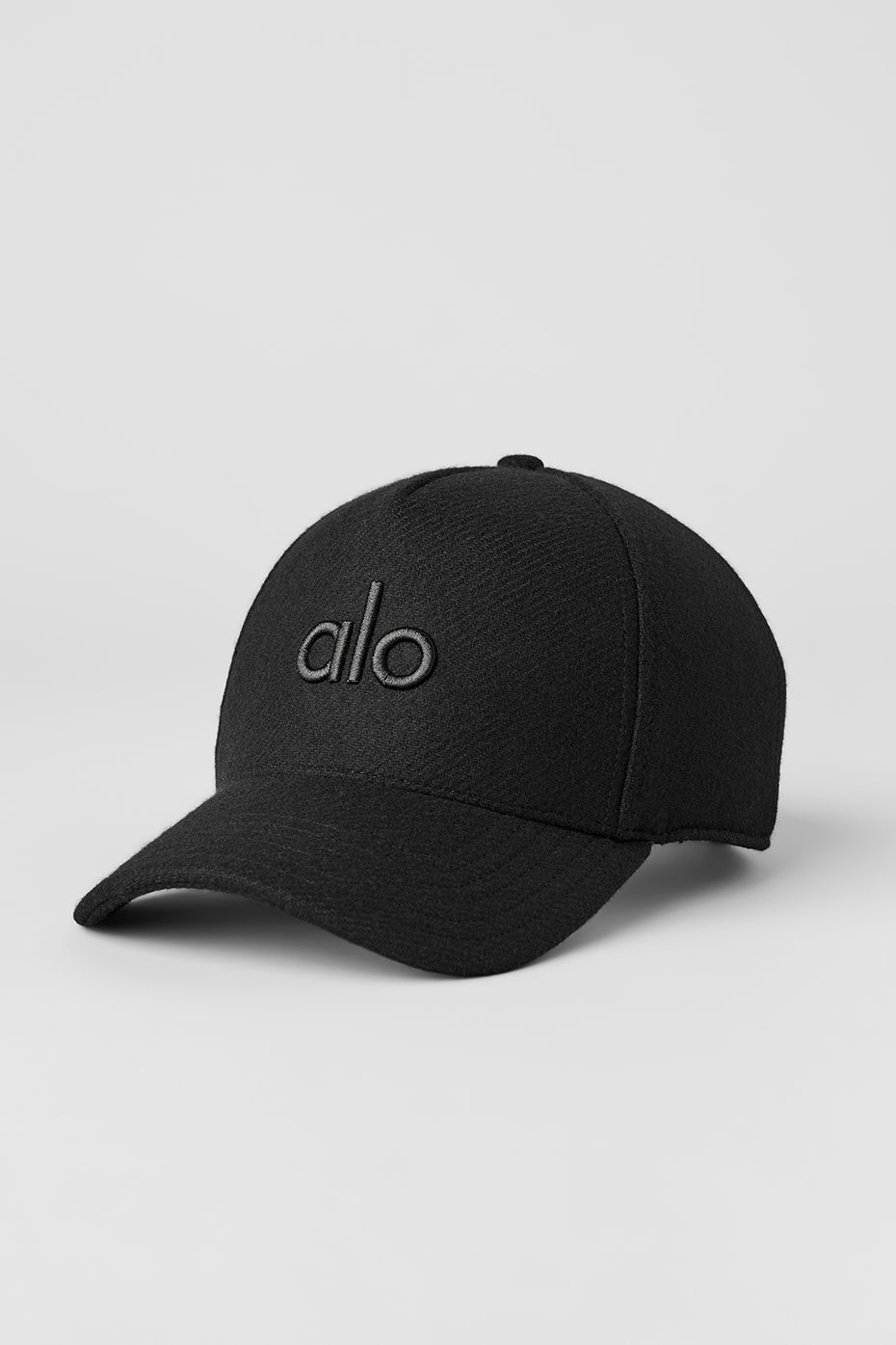 Wool Blend District Trucker Hat - Black--0