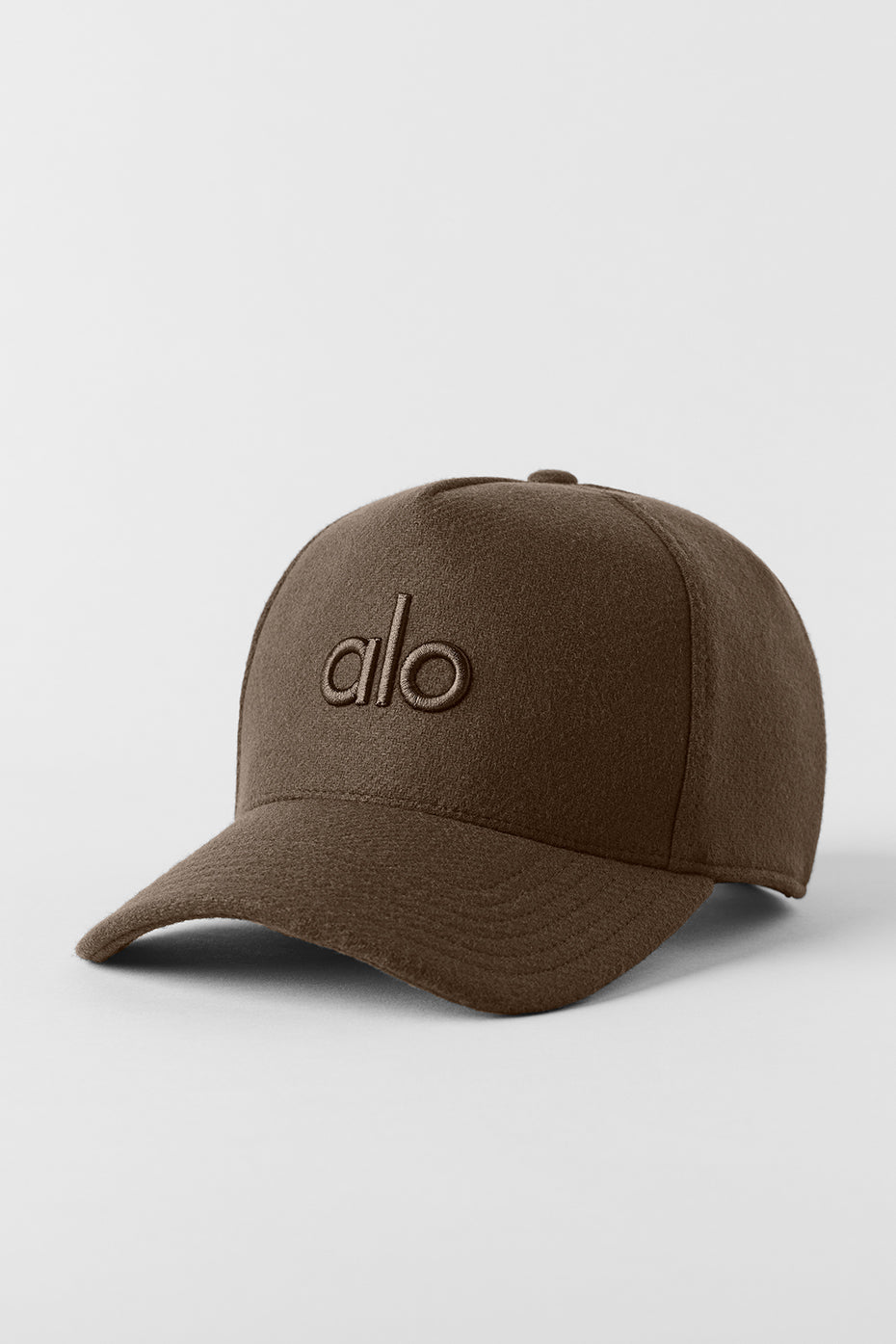 Wool Blend District Trucker Hat - Espresso--0