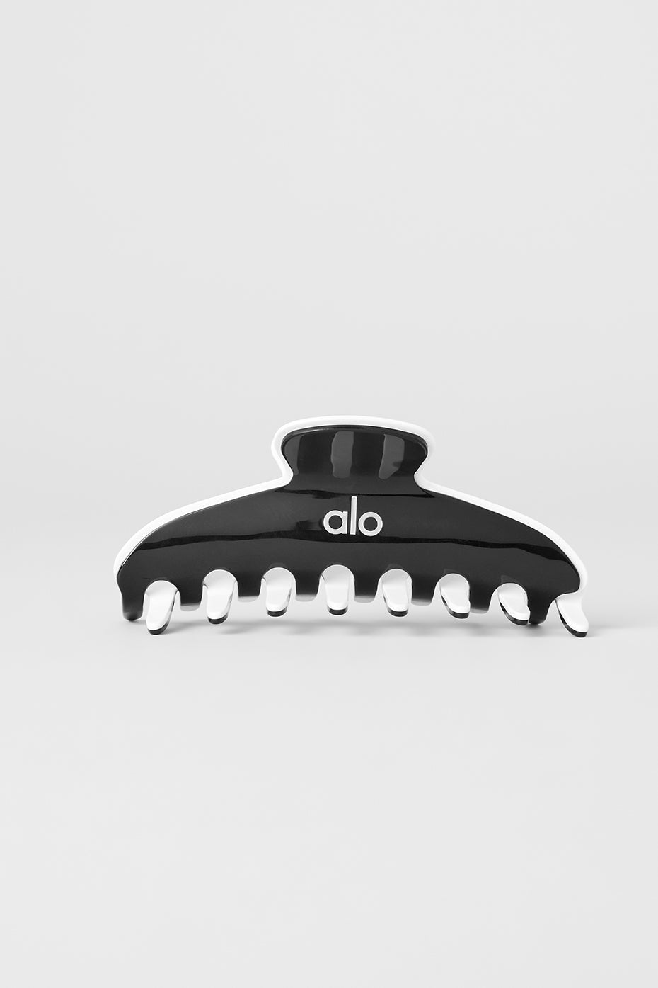 Outline Claw Clip - Black/White--2