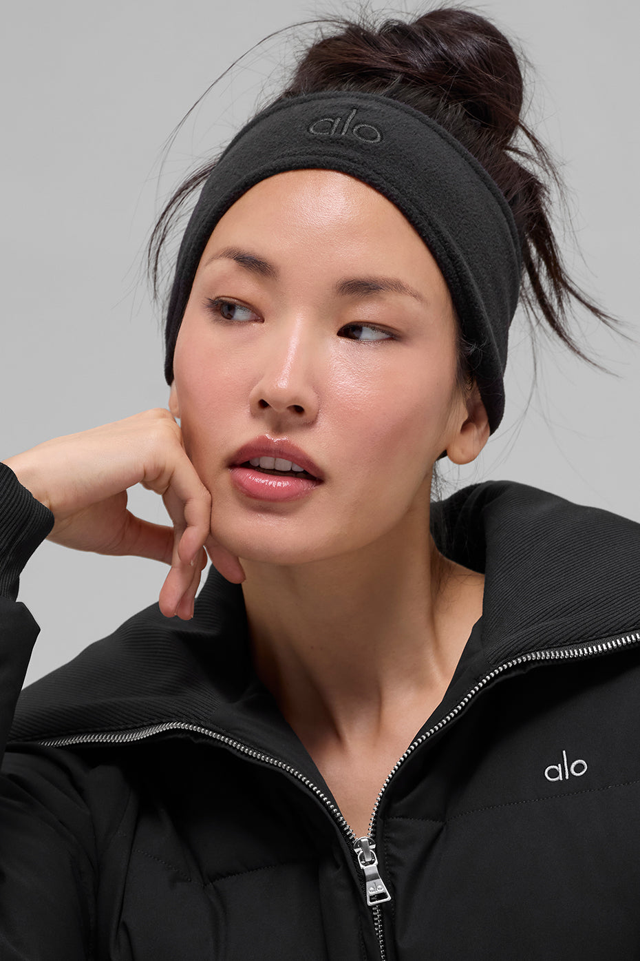 Polar Fleece Ear Warmer - Black--0