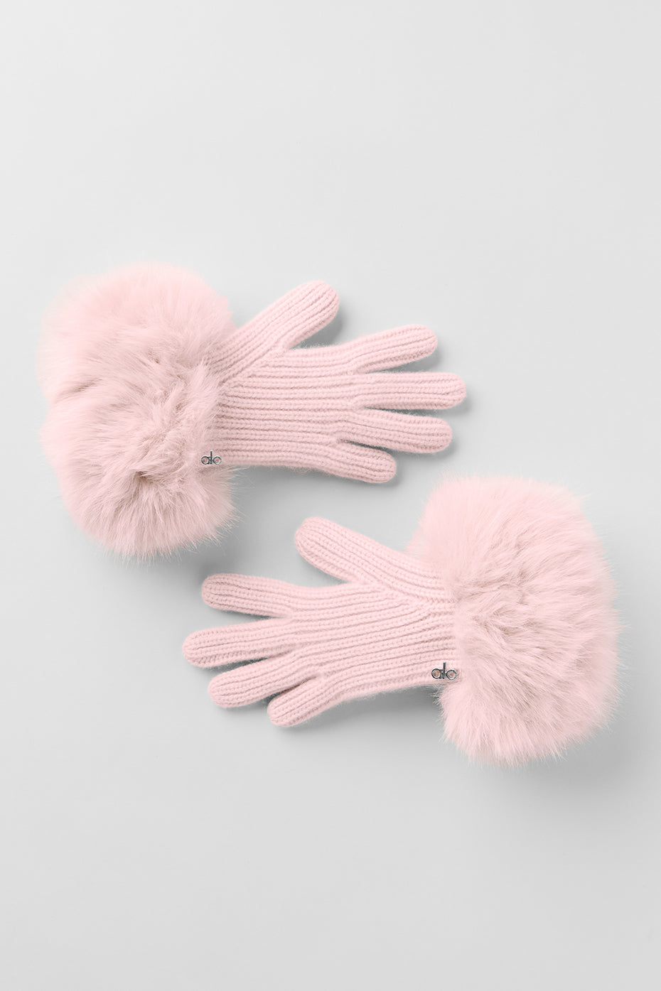Courchevel Cashmere Gloves - Frosted Pink--1