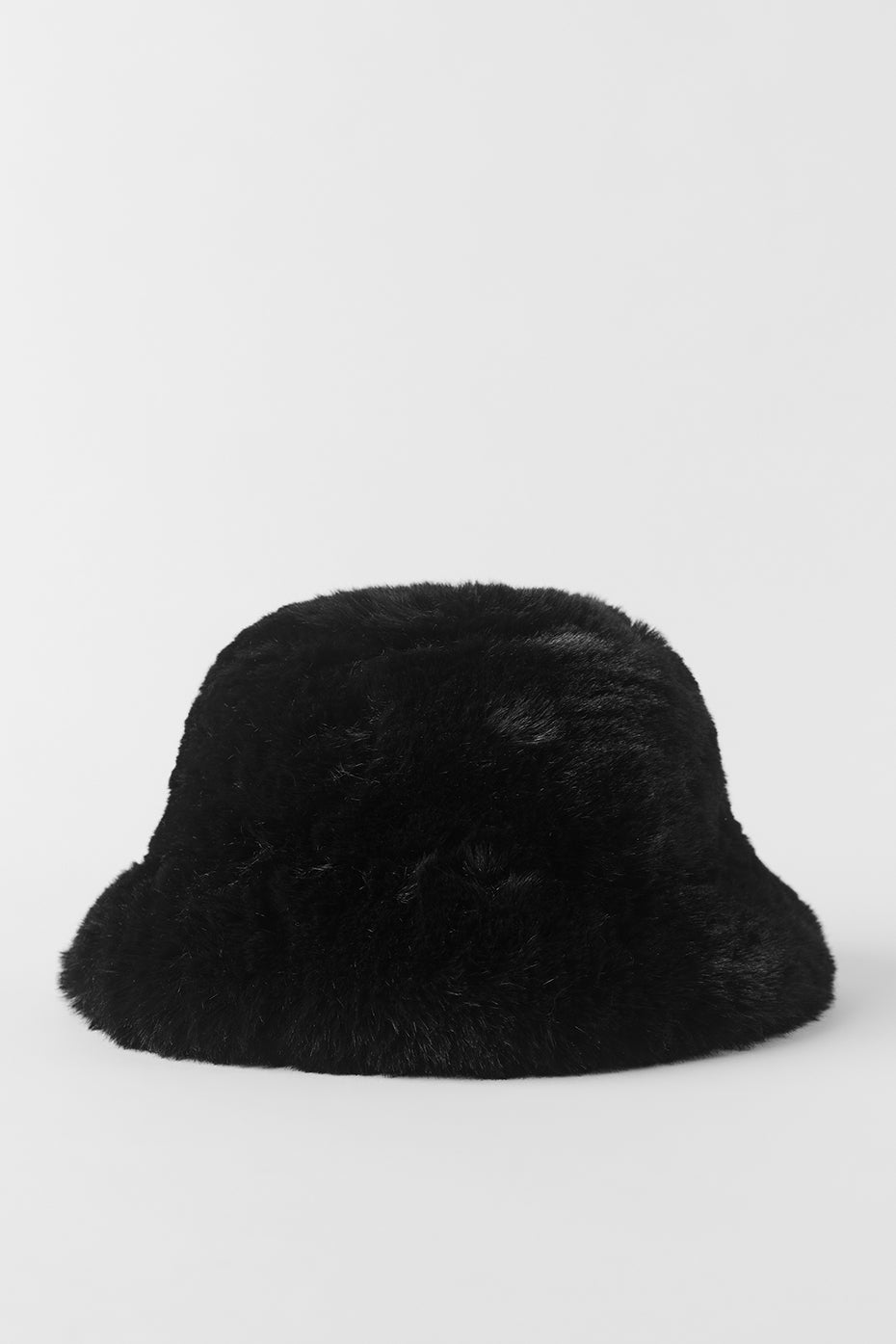 Faux Fur Starstruck Bucket Hat - Black--1