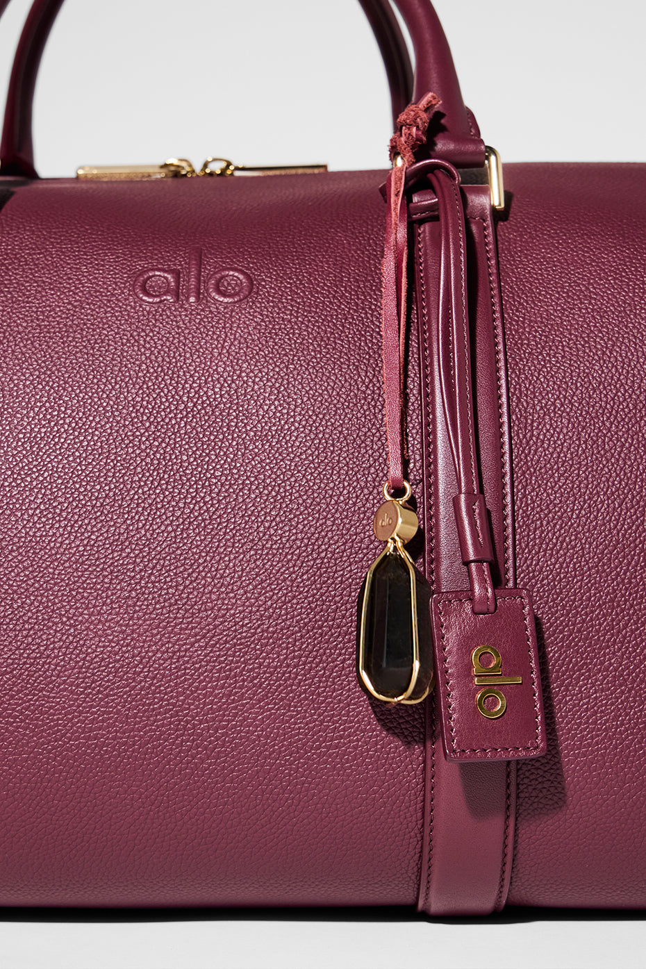 ALO Voyage Duffle - Bordeaux Leather--3