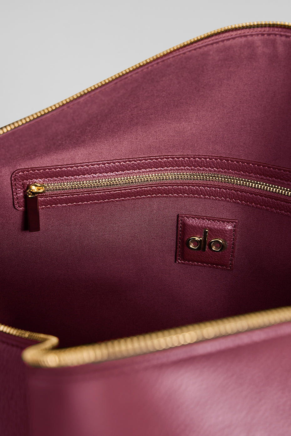 ALO Voyage Duffle - Bordeaux Leather--5