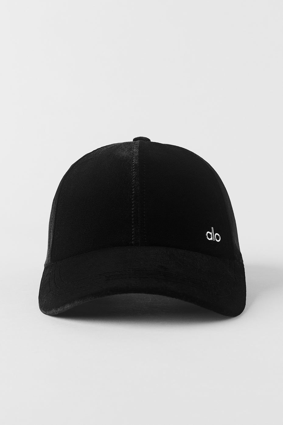 Velvet Off-Duty Cap - Black--2