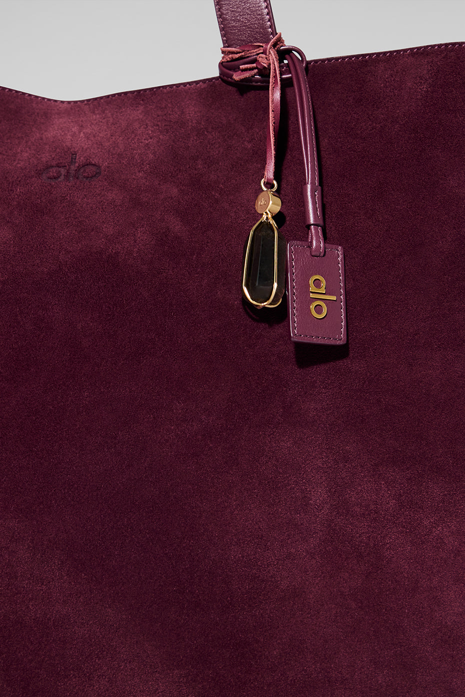 ALO Tranquility Tote - Bordeaux Suede--3