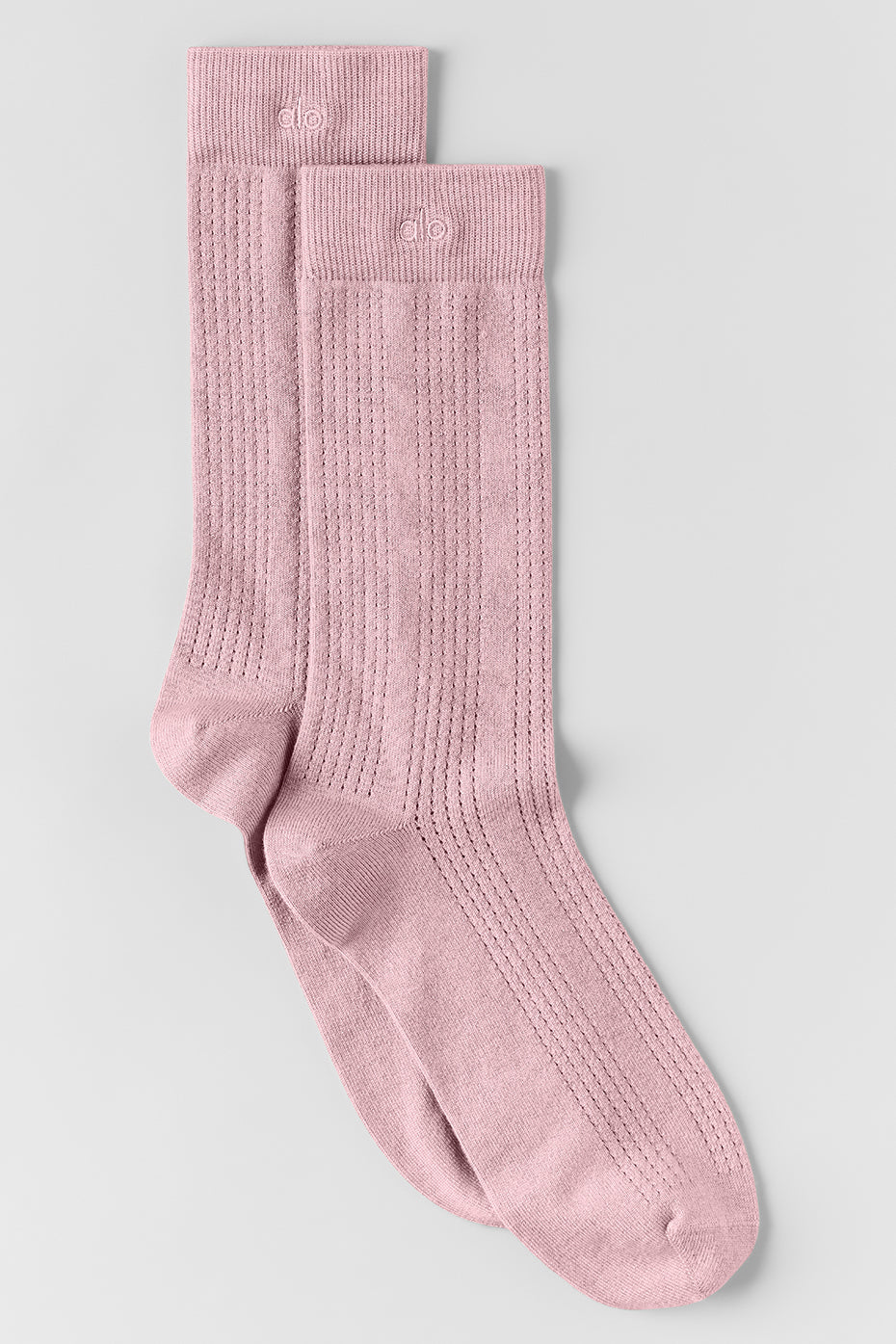Cashmere Mesh Sock - Vintage Pink--0