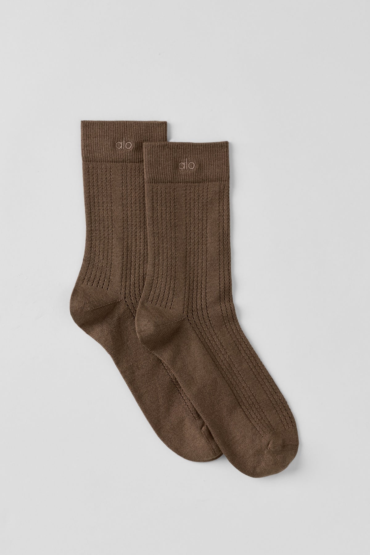 Cashmere Mesh Sock - Java Brown--0