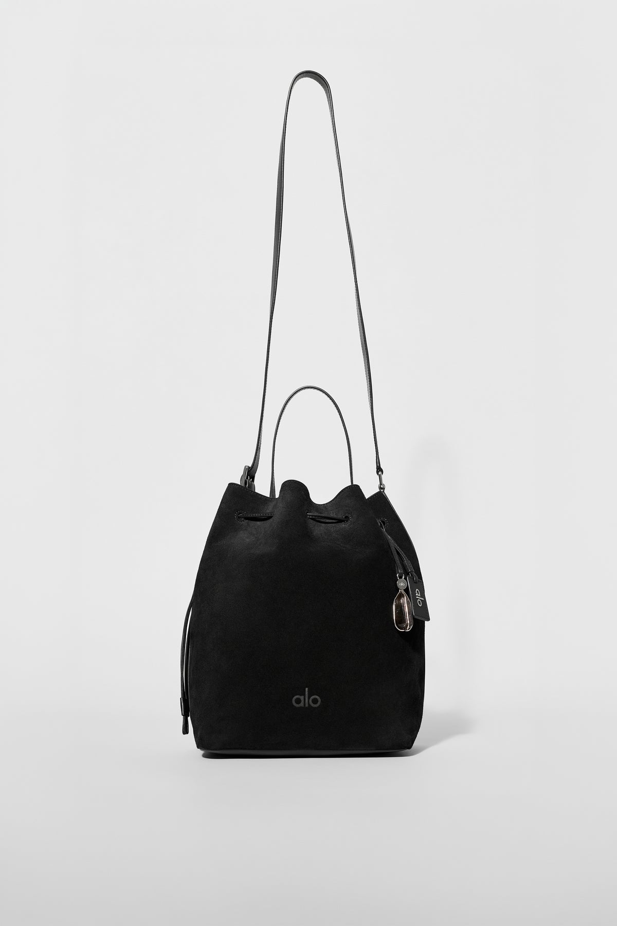 ALO Balance Bucket - Black Suede--0