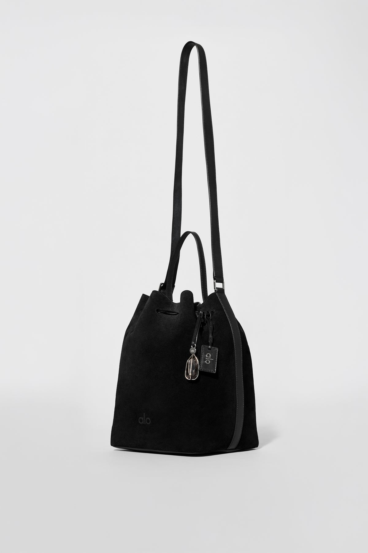 ALO Balance Bucket - Black Suede--1