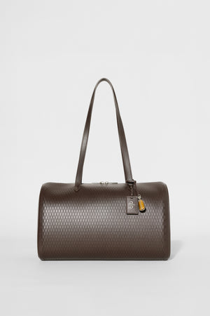 ALO Leather Mesh Shoulder Voyage - Espresso Leather Mesh