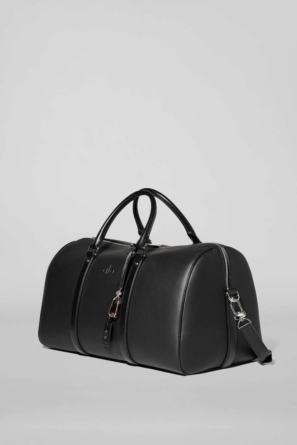 ALO Voyage Duffle - Black Leather--2