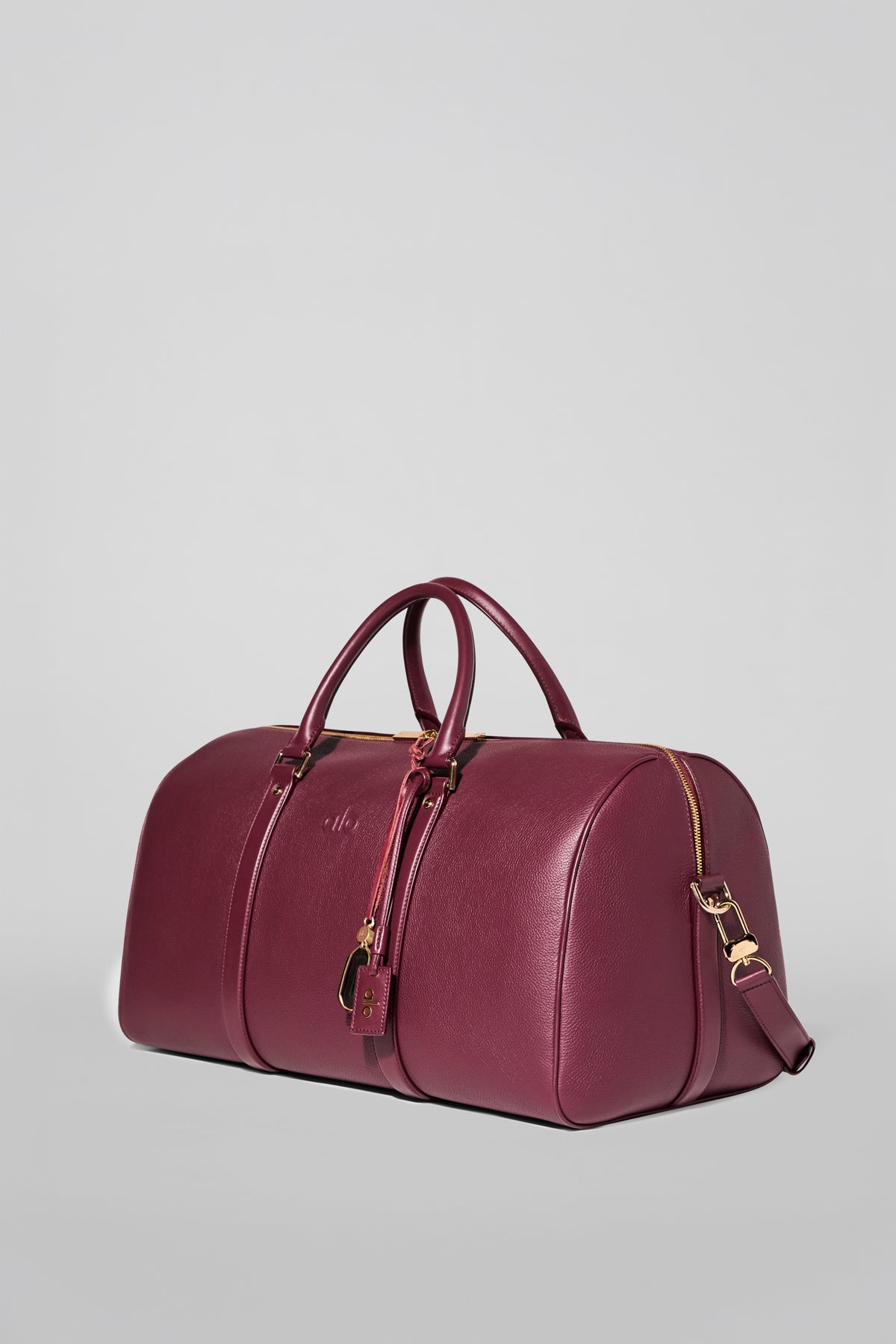 ALO Voyage Duffle - Bordeaux Leather--2