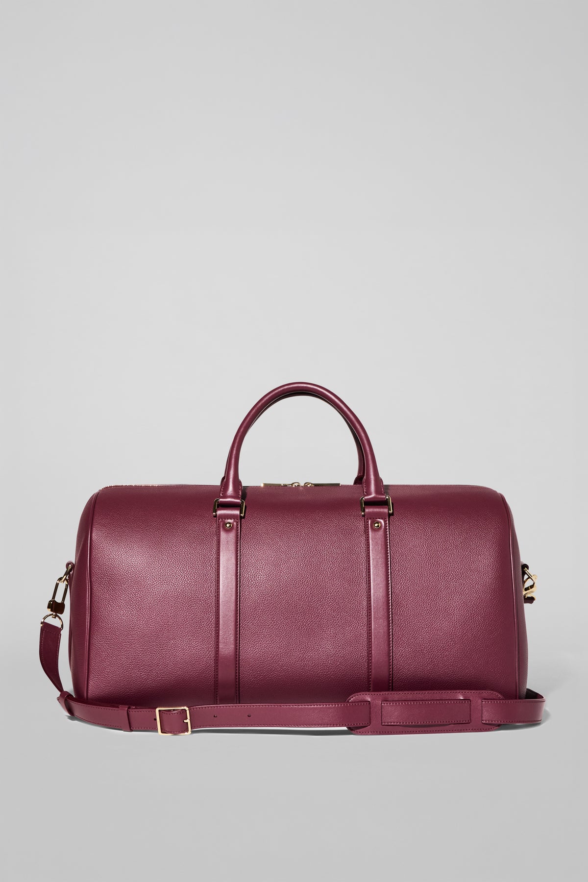 ALO Voyage Duffle - Bordeaux Leather--1
