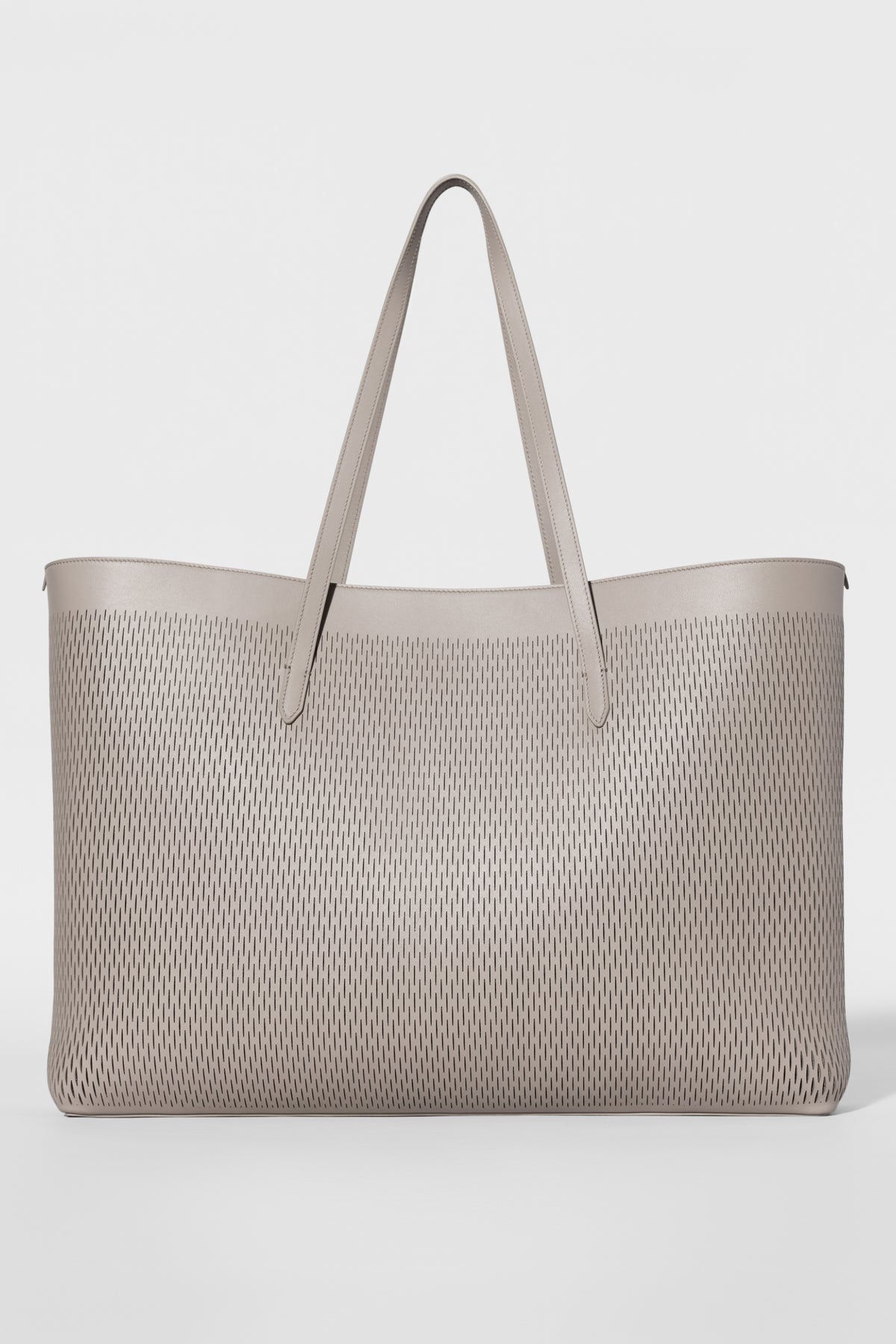 ALO Leather Mesh Tranquility Tote - Warm Gravel Leather Mesh--2
