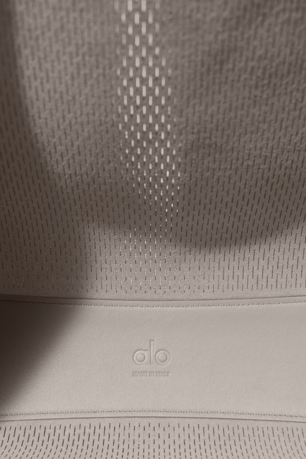 ALO Leather Mesh Tranquility Tote - Warm Gravel Leather Mesh--5