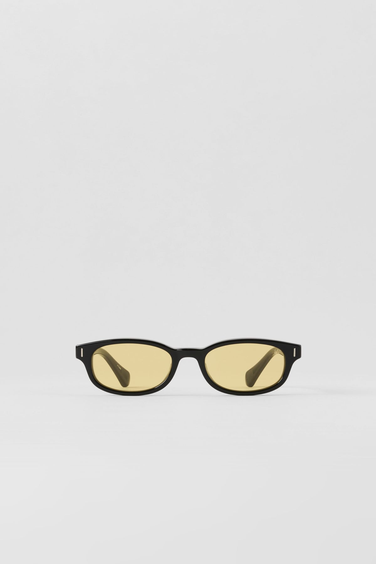 ALO Skinny Oval Sunglasses - Black/Yellow--3