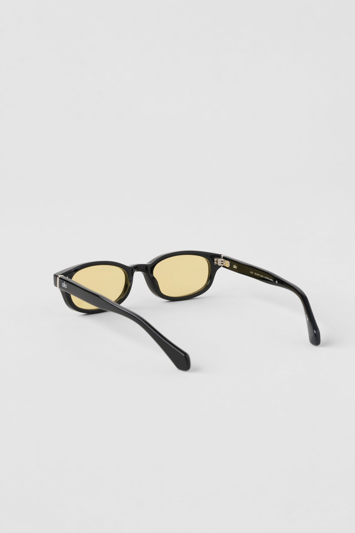 ALO Skinny Oval Sunglasses - Black/Yellow--2
