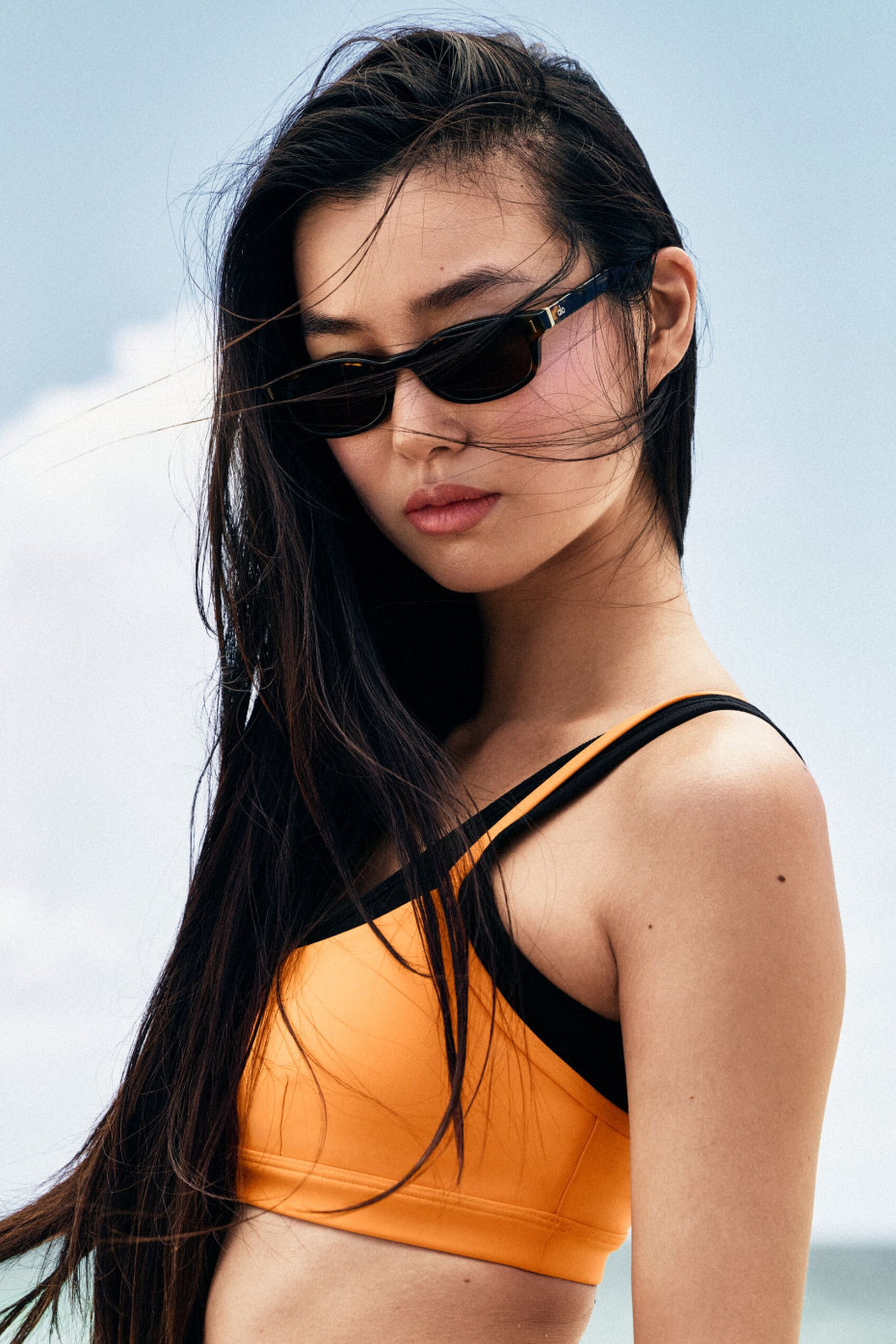 ALO Skinny Oval Sunglasses - Tortoise--1