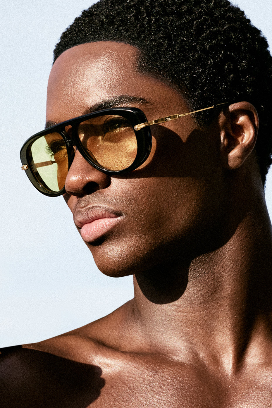 ALO Aviator Sunglasses - Black/Yellow--1