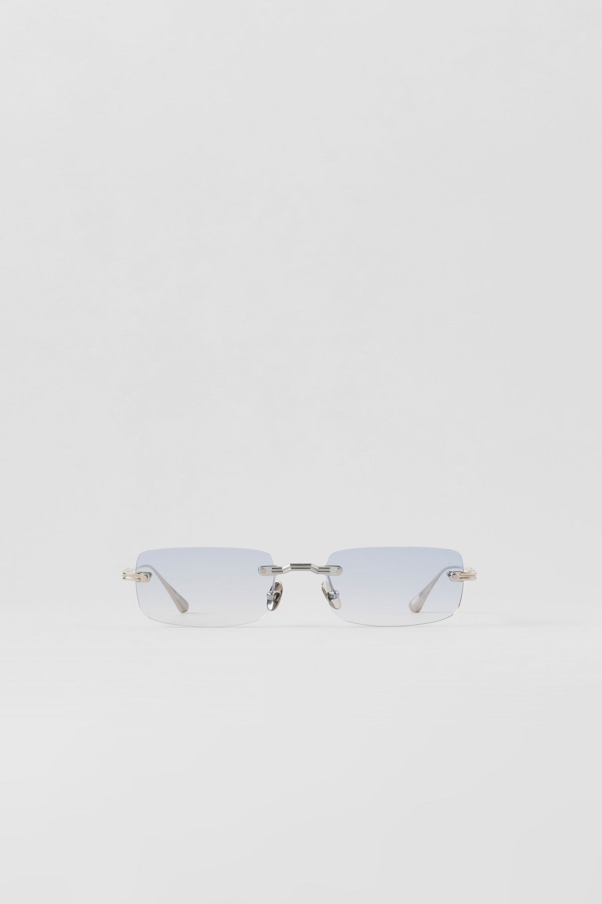 ALO Wire Frame Sunglasses - Chrome/Blue Gradient--3