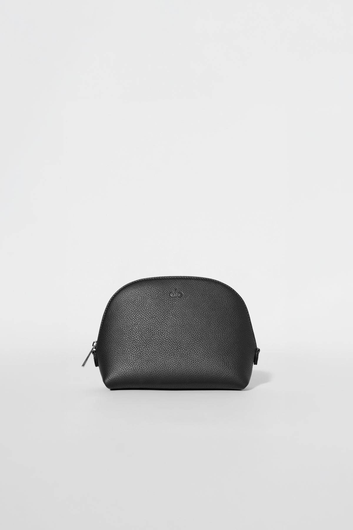 Small Crescent Pouch - Black Leather--0