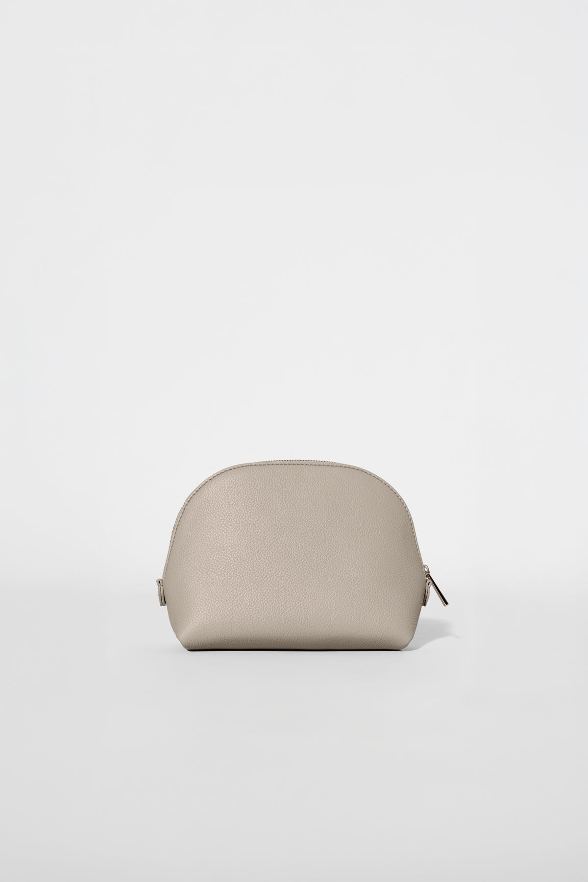 Small Crescent Pouch - Gravel Leather--2