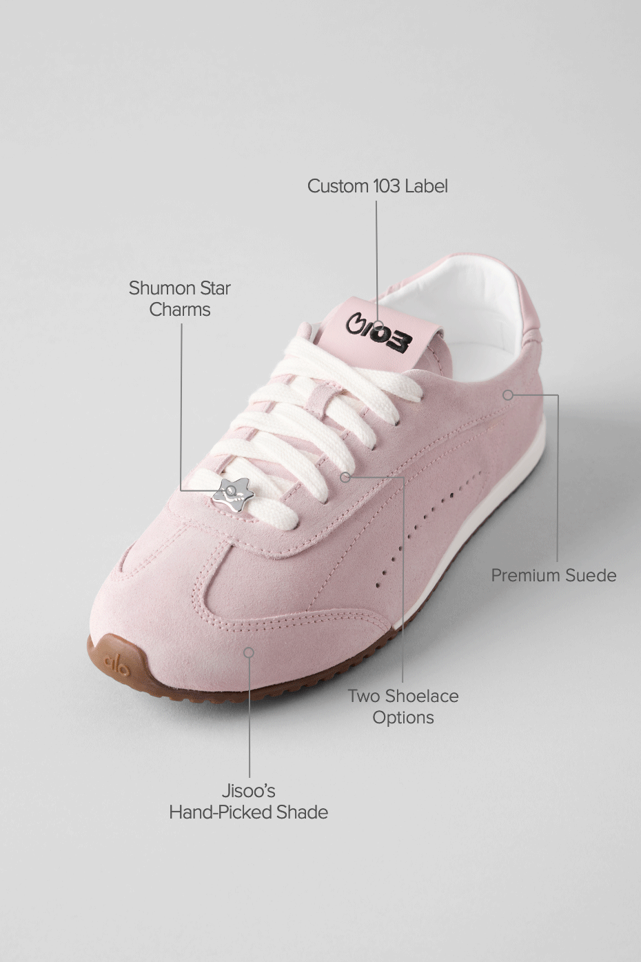 ALO Sunset Sneaker + Jisoo - Bloom Pink--1