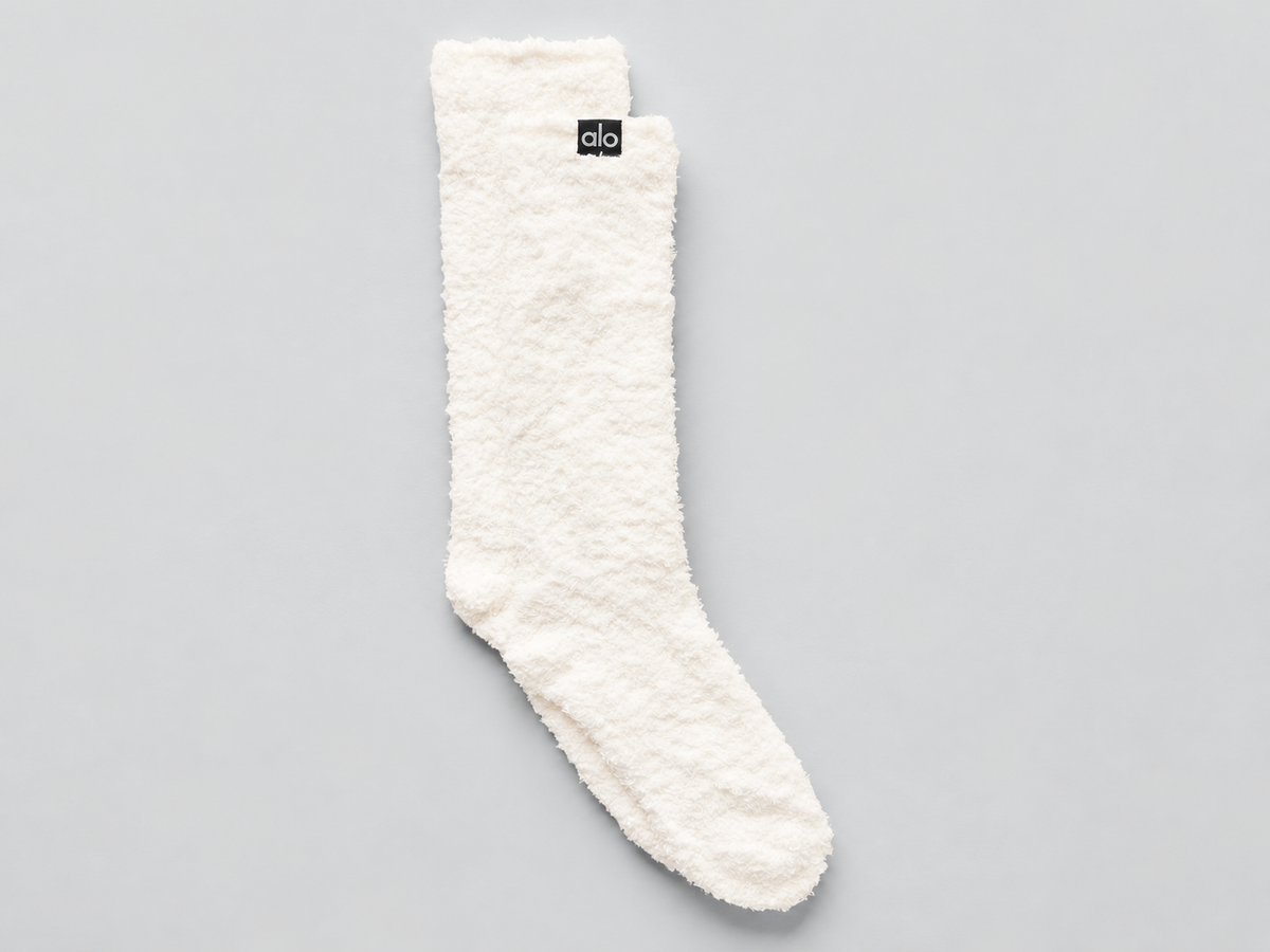 Women's Plush Lush Sock - Ivory--0