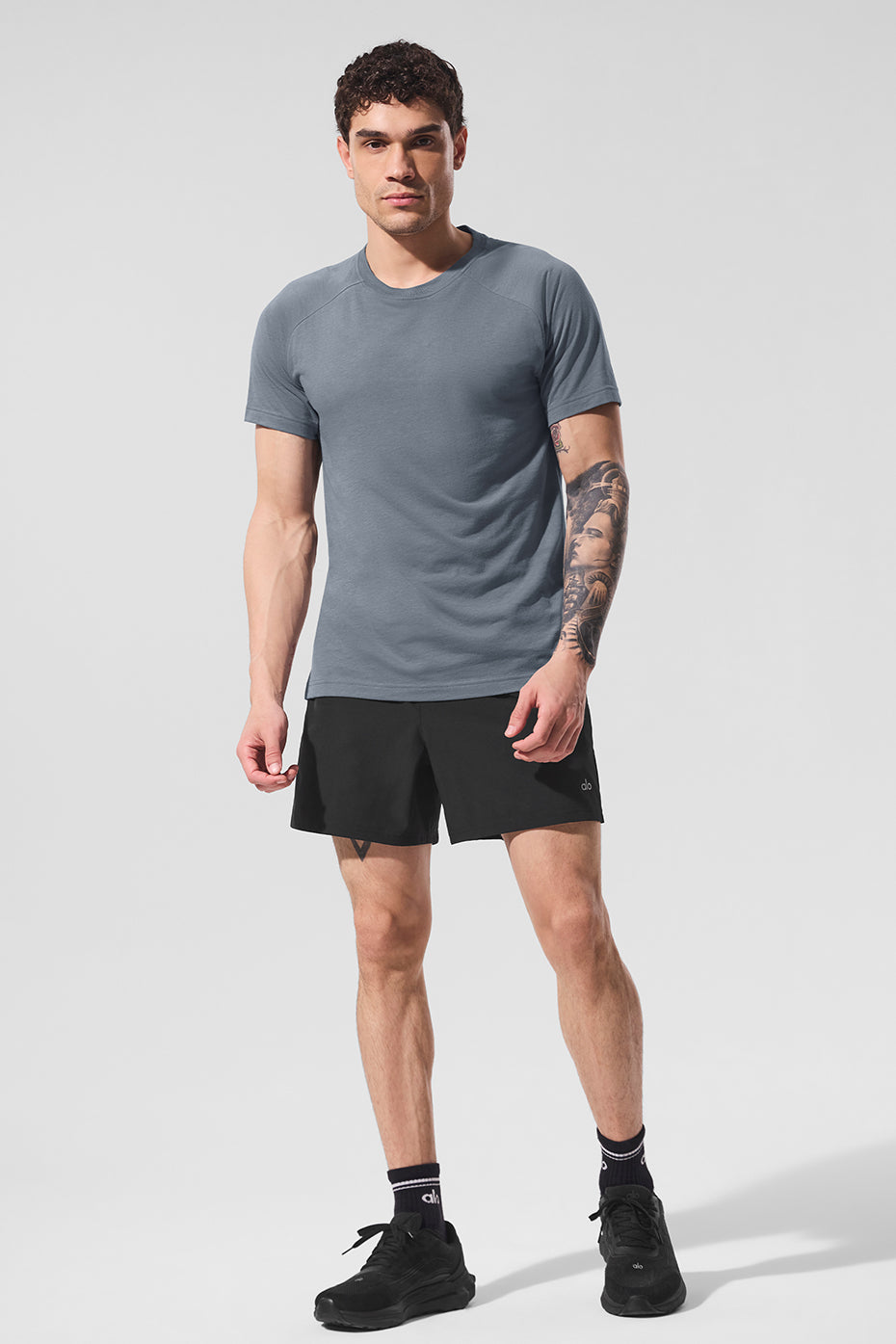 Triumph Raglan Tee - Steel Grey--3